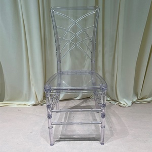 Sillas Chiavari de <span class=keywords><strong>Resina</strong></span> Acrílica Transparente Baratas para Bodas, Sillas Transparentes para Eventos y Banquetes de Hotel, Sillas de Comedor con Respaldo Cruzado - Product Image 5