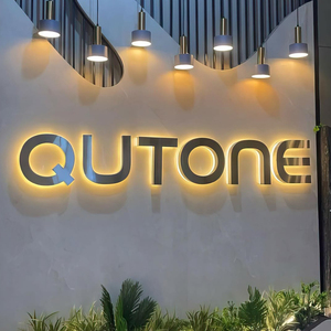 Letrero Comercial de Lujo, Letrero Acrílico para Negocios, Logotipo Publicitario, Letrero de Acero Inoxidable con Letras Iluminadas LED - Product Image 3