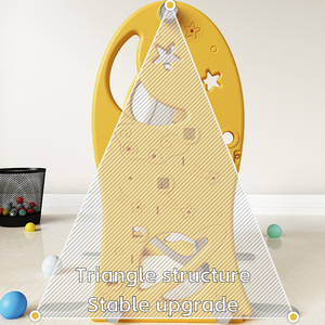 Sala de Juegos Infantil 3 en 1, Sala de Juegos para Bebés, Equipo de Juegos para Patio Interior, Columpios y Toboganes de Plástico, Juguetes Deslizantes para Niños - Product Image 5