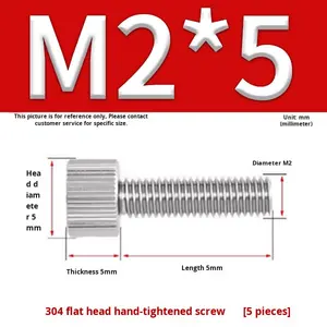 Gb836 M6 ngón tay cái vít một đầu dọc có khía nhỏ Đầu phẳng vít - Product Image 6