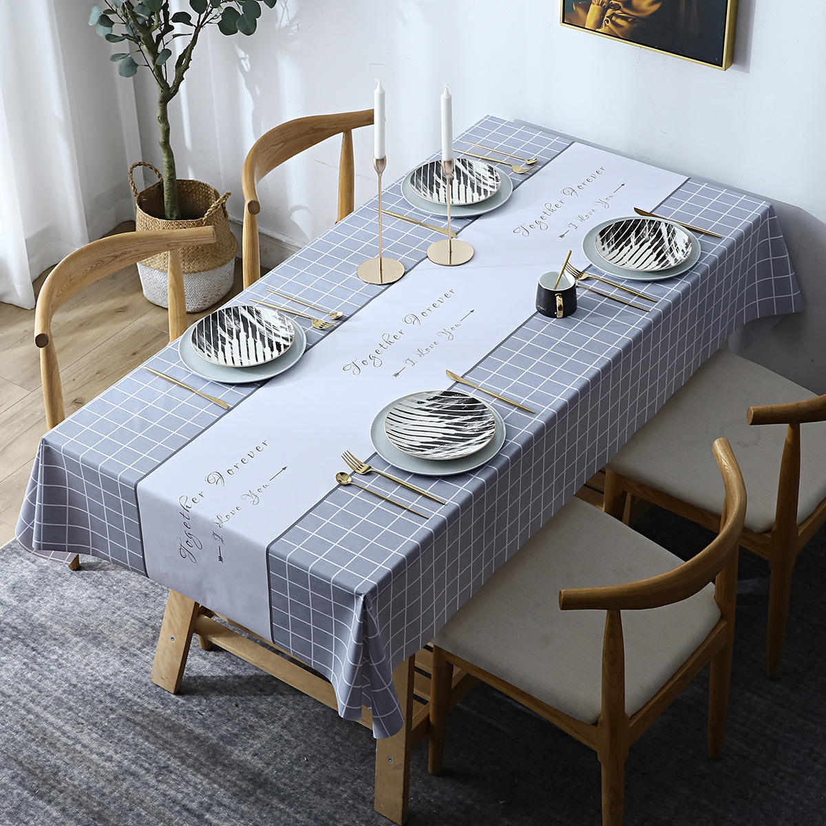 ลายสก๊อตนอร์ดิก - สีเทา