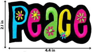 Love Peace Happy Sweet Happy Custom Letter Patches Mini White Bulk Packs Daisy Flower Design Embroidery Colorful Flower Patch - Product Image 5
