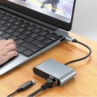 Adaptateur réseau Ethernet LAN RJ45 2,5 Gbps 2 en 1 avec port de charge USB C 100W PD Type C pour iPhone 15/tablette/ordinateur portable