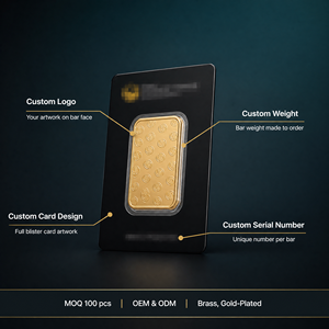 Lingotes <span class=keywords><strong>de</strong></span> latón chapados en <span class=keywords><strong>oro</strong></span> <span class=keywords><strong>de</strong></span> 1 oz, 5 g, 10 g, 20 g, 31 g, 50 g, 100 g, 1 kg, lingotes suizos chapados en <span class=keywords><strong>oro</strong></span> para exhibición en blíster, barras <span class=keywords><strong>de</strong></span> <span class=keywords><strong>oro</strong></span> falsas suizas - Product Image 6