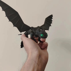 Train Your Dragon Toothless Đồ chơi sáng tạo dành cho trẻ em được in 3D được làm từ vật liệu bảo vệ môi trường Tính năng Động vật khủng long - Product Image 4