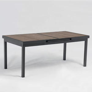 8 Seat Modern Luxury Weatherproof Aluminum Dining <strong>Bench</strong> and 8 Chair Set with <strong>Garden</strong> Table for Hotel Park &amp; Gym Outdoor Use - Product Image 6