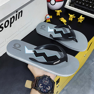 <span class=keywords><strong>Chanclas</strong></span> informales para exteriores para hombre blanda con suela antideslizante resistente al desgaste para la playa y <span class=keywords><strong>chanclas</strong></span> de punta redonda para verano - Product Image 3