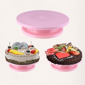 Support à gâteau rotatif en plastique personnalisé pour fêtes, accessoire de fête en gros, moins cher, avec logo personnalisé - Product Image 2