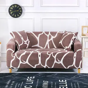 Factory Best Selling Cheap Price Hot Sell Stretch Slipcover Elastic Animal Leopard Print Sofa Cover For Living Room