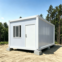 Maison préfabriquée modulaire portable à toit plat personnalisable pour l'extérieur, cuisine, petites pièces
