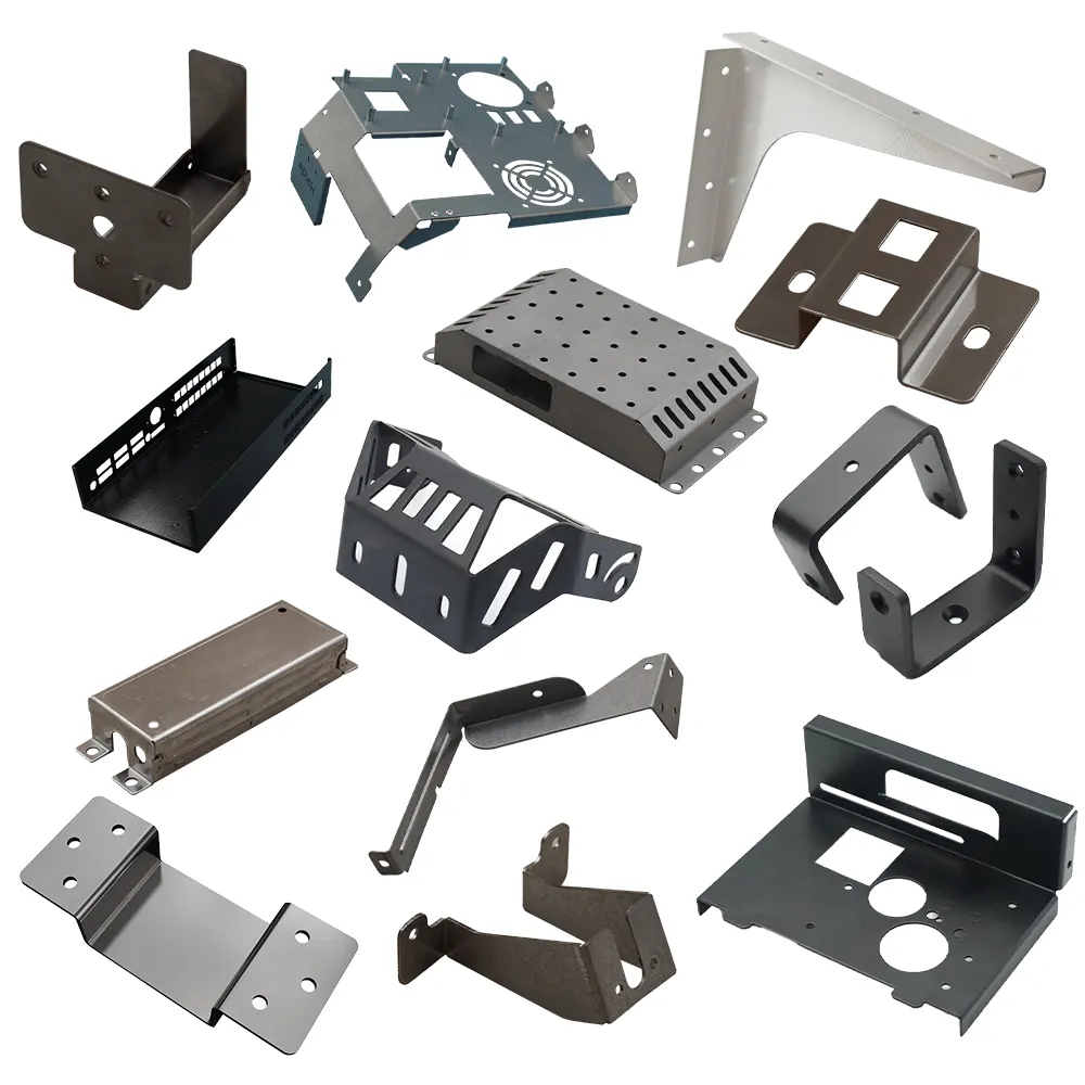 Diverses pièces de fabrication de tôle en acier inoxydable personnalisées en usine ISO CE Service de produits de soudage par pliage de découpe laser CNC