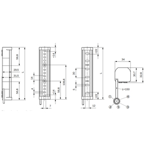 SICK 1113238 C4C-EC06030A10000 PLC Controller Photoelectric Safety <strong>Grating</strong> - Product Image 3