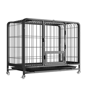 <span class=keywords><strong>Cage</strong></span> pour animaux de compagnie en métal portable et durable à 6 tubes carrés, idéale pour chien et autres animaux – Vente chaude - Product Image 1