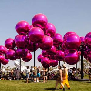 Sfere a <span class=keywords><strong>Specchio</strong></span> Gonfiabili in PVC, Grandi Palloni Riflettenti Lucidi per Decorazioni di Discoteche, Natale, Matrimoni ed Eventi - Product Image 4