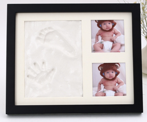 Little Baby-Kit de huella y huella de mano para recién nacido, estampado de arcilla, <span class=keywords><strong>con</strong></span> fecha y nombre - Product Image 4