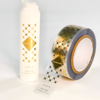 Autocollants personnalisés, étiquettes en vinyle holographique transparent, estampage à chaud, impression multicolore, imperméables pour flacon d'huile de parfum