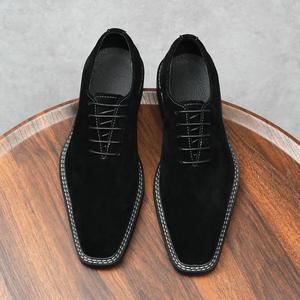 Mocasines de Hombre LINZ de Lujo, Color Marrón, de Gamuza y Cuero, Casuales, Sin Cordones, para Conducir, Primavera, Otoño e Invierno, con Lona Sintética - Product Image 2