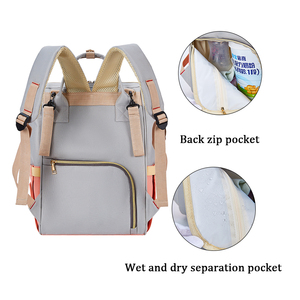 2022 sac à dos de maternité anti-vol, sac à couches, personnalisé, <span class=keywords><strong>pas</strong></span> <span class=keywords><strong>cher</strong></span>, vente en gros, séparation sèche et humide, sac à dos de voyage pour bébé et maman - Product Image 3