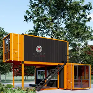 Draagbare Prefab Winkel Building Pop Up Verzending Moderne Mobiele 20ft /40ft Geprefabriceerde Container Ontwerp Koffie Ijs Winkel