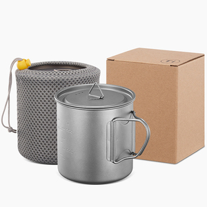 Taza de Té y Café Plegable Portátil de Titanio Ligero Personalizada, Taza Térmica de Una Sola Capa para Exteriores, Senderismo, Picnic, Viajes - Product Image 5