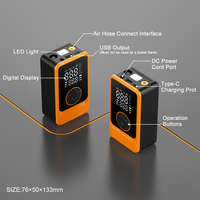 Compresseur d'air numérique ABS pour pneus de voiture électrique, portable, sans fil et filaire, double usage, pompe à air à arrêt automatique