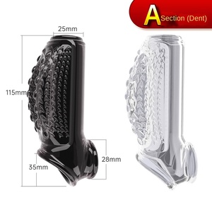 Couvre-pénis 100% imperméable, génération nouvelle, transparent, noir, granulaire, crocodile, <span class=keywords><strong>tortue</strong></span>, titans, loups, adulte, sexe - Product Image 5