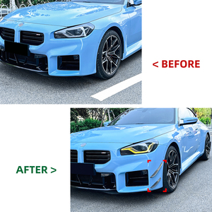 G87 fibra de carbono aspecto parachoques delantero lateral ventilación divisor Auto Body Tunning para <span class=keywords><strong>BMW</strong></span> <span class=keywords><strong>M2</strong></span> G87 <span class=keywords><strong>2023</strong></span> + - Product Image 2