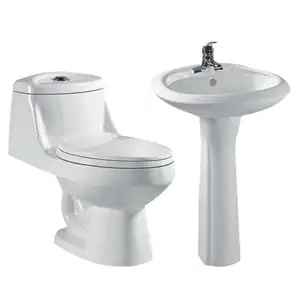 Modern Toilet Pot And Wash Hand Basin Combination Toilet And Sink Set Wc Ceramic Toilet Bowl With Sink Combo Bathroom