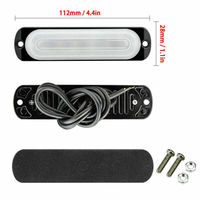 12V 24V Super Bright 6LED Weiß Auto LKW Blitzlicht DRL Flash Not warn lampe Signal Seiten markierung leuchten für PKW LKW