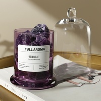 Cadeau de luxe pour les fêtes, boîte-cadeau en cristal violet, diffuseur d'huiles essentielles de plantes naturelles, pour un cadeau d'anniversaire
