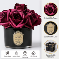 Diffuseur de rose éternelle de luxe en verre, sans BPA, écologique, parfum frais, huile 10ml, coffret cadeau