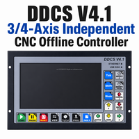 Contrôleur hors ligne 4 axes JLE CNC TECH DDCS-Expert, système de contrôle de mouvement CNC autonome, mémoire 1 Go, écran 5 pouces