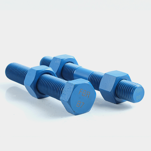 उच्च शक्ति asme b18.2.1 a193 <span class=keywords><strong>b7</strong></span> स्टड बोल्ट डबल अंत हेक्स सिर बोल्ट और नट - Product Image 1