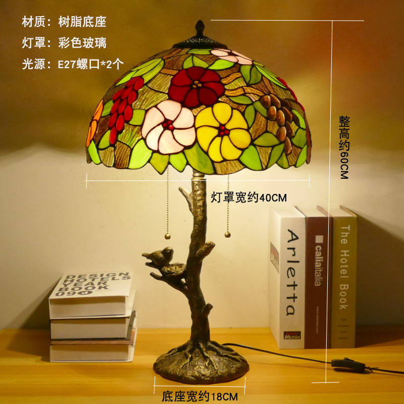 Cabezal de lámpara ancho de 40 cm², color uva rosada.