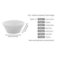 Doublures à cupcakes blanches étuis à cupcakes tasses de cuisson étui à muffins en papier de qualité alimentaire personnalisé porte-plateau