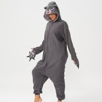 Combinaison de nuit en peluche en gros, motif animal de dessin animé, unisexe, pour adulte, idéale pour les fêtes costumées et le carnaval