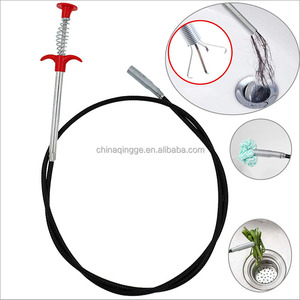 Nettoyeur de bouchons de Drainage de <span class=keywords><strong>serpent</strong></span>, outil de ramassage Flexible, nettoyeur de bouchons de Drainage de douche d'évier et de baignoire - Product Image 2