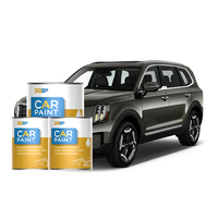 Couche transparente 2K avec durcisseur correspondant Peinture automobile Anti-UV Couche de finition 2K brillante pour vernis de peinture automobile