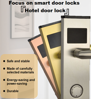 Cerradura de hotel inteligente Software de gestión de propiedades Promoción eléctrica digital con Red WiFi para puerta de madera