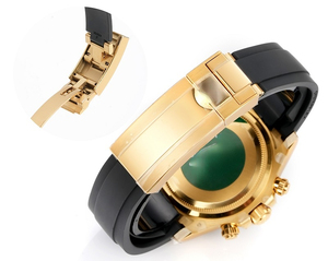 Luxury Fashion Creative Blue Waterproof Luminous Pointer 40mm Diameter Stainless Steel <b>Rubber</b> Strap Men's Mechanical <b>Watch</b> - Product Image 5