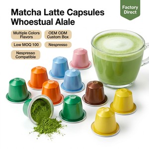 Capsules de matcha compostables écologiques pour cafetières multi-systèmes, mélange de saveurs variées, logo personnalisé, marque privée - Product Image 4