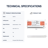 Miroir LED 500W à capteur tactile de type split avec boîtier de driver - Entrée CA haute tension, détection jusqu'à 5 cm, capteur tactile intelligent CE RoHS