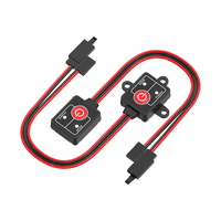 Interrupteur d'alimentation en plastique PS-103 pour voiture RC, approuvé CE/RoHS/FCC, étanche IPX4, courant maximal 14A, personnalisation ODM/OEM