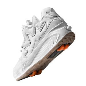 Guipashi Skateboarding <b>Shoes</b> Solid Round Toe <b>Cushioned</b> Double Row Wheels For Men And Women Size 29-42 - Product Image 2