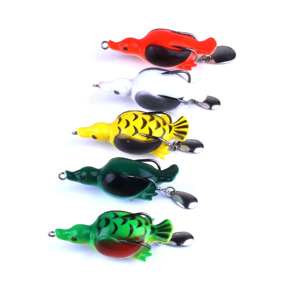 new Top Water duck Fishing Lure 3D Eyes Simulation Floating Artificial Baits Bass