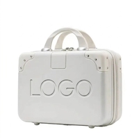 Trousse de Maquillage Portable 14 Pouces avec Motif Bonbons Colorés Grande Capacité Sac de Rangement en ABS Léger et Durable avec Logo Personnalisé