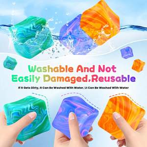 Juguetes Sensoriales Antiestrés de 5cm, Diseño Nuevo, Cubos de Hielo Blandos, Forma Cuadrada, Bola de Maltozina para Apretar - Product Image 5