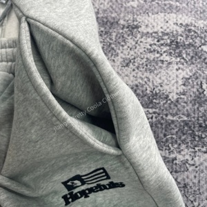 MP698 High-End Custom Pure Cotton 100% Designer Casual Fleece Stick hose Solid Grey Farbe Jogging hose Wide-Leg Herren hose - Product Image 3