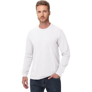 T-shirt à manches longues pour femme FOXA, 100% coton, coupe classique, matière jersey, style décontracté, vêtements décontractés - Product Image 3