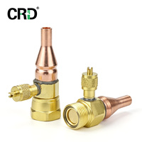 Raccord rapide auto-scellant manuel CRD pour réfrigérant, valve Schrader, raccord mâle/femelle en laiton/cuivre pour climatiseur domestique split HVAC